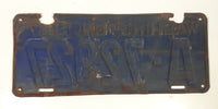Antique 1937 Washington Metal Vehicle License Plate Tag A 72927