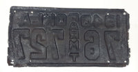 Antique 1940 Oklahoma Farm Truck Metal Vehicle License Plate Tag 76 727
