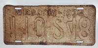 Antique 1936 Missouri Metal Vehicle License Plate Tag 110 248