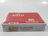Vintage Agio Petitos 20 Cigars Red Hinged Tin Metal Case Holder Made in Holland