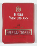 Vintage Henri Wintermans 20 Fine Cigars Small Cigars Red Hinged Tin Metal Case Holder Made in Holland