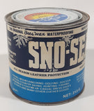 Vintage Atsko Sno-Seal All Season Leather Protection Metal Can FULL