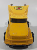 1989 Remco Semi Tractor Truck Pennzoil Yellow Die Cast Toy Car Vehicle