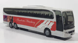 Rare Erotikserie No. 14 Limited Edition Mercedes-Benz Travego Reisebus Bus No. WG-155 Annett aus Hamburg White 1:87 Scale Plastic Die Cast Toy Car Vehicle