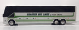 Charter Bus Lines of British Columbia Prevost Coach Bus White Plastic Toy Coin Bank