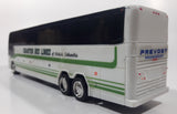 Charter Bus Lines of British Columbia Prevost Coach Bus White Plastic Toy Coin Bank