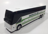 Charter Bus Lines of British Columbia Prevost Coach Bus White Plastic Toy Coin Bank