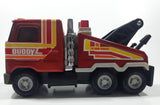 Vintage Buddy L 24 Hour Service Tow Truck Pressed Steel Toy Car Vehicle Made in Japan