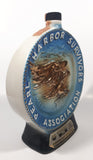 Vintage 1976 Jim Beam Kentucky Straight Bourbon Whiskey Pearl Harbor Survivors Association Keep America Alert 9 3/4" Tall Embossed Decanter Bottle