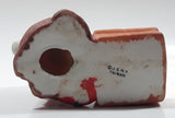 J.S.N.Y. Dog in Santa Claus Hat with Noel Stocking 3 3/4" Tall Ceramic Candle Holder