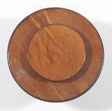 Vintage Lazy Susan Round Table Miniature 2 3/4" Tall Wood Doll House Furniture