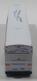 1990s Greyhound Bus 6307 White Die Cast Toy Car Vehicle with Rubber Tires