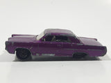 Rare Vintage 1970 Lesney Superfast Matchbox R Series No. 22 Pontiac GP Sports Coupe Purple Die Cast Toy Car Vehicle