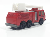1992 Tonka Fire Ladder Truck Red Die Cast Toy Car Construction Equipment Vehicle - McDonald's Happy Meal