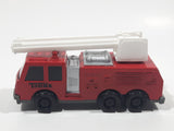 1992 Tonka Fire Ladder Truck Red Die Cast Toy Car Construction Equipment Vehicle - McDonald's Happy Meal