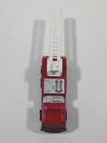 1992 Tonka Fire Ladder Truck Red Die Cast Toy Car Construction Equipment Vehicle - McDonald's Happy Meal