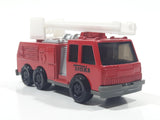 1992 Tonka Fire Ladder Truck Red Die Cast Toy Car Construction Equipment Vehicle - McDonald's Happy Meal