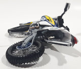 Husqvarna FE 501 Dirt Bike White Blue Yellow Plastic Die Cast Toy Vehicle