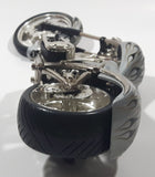 2004 Funline West Coast Choppers El Diablo Silver Die Cast Toy Vehicle FOR PARTS OR REPAIR