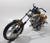 2004 Funline West Coast Choppers El Diablo Gold Die Cast Toy Vehicle FOR PARTS OR REPAIR