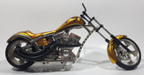 2004 Funline West Coast Choppers El Diablo Gold Die Cast Toy Vehicle FOR PARTS OR REPAIR