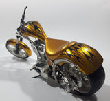 2004 Funline West Coast Choppers El Diablo Gold Die Cast Toy Vehicle FOR PARTS OR REPAIR