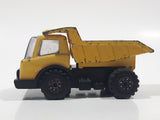 Vintage 1970s Tonka Dump Truck Yellow Pressed Steel Die Cast Toy Car Construction Equipment Vehicle Made in Japan