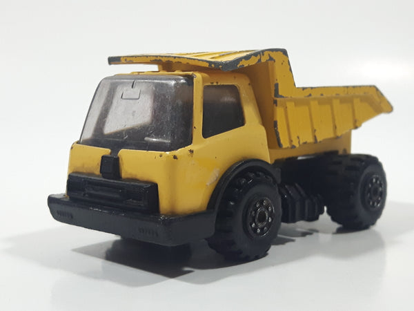 Vintage 1970s Tonka Dump Truck Yellow Pressed Steel Die Cast Toy Car Construction Equipment Vehicle Made in Japan