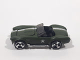 2008 Hot Wheels TEAM: Engine Revealers Shelby Cobra 427 S/C Matte Olive Army Green Die Cast Toy Car Vehicle with Opening Hood