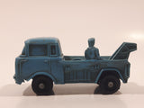 Vintage Tomte Laerdal Nr. 17 Jeep Control Breakdown Truck Tow Truck Blue Vinyl Toy Car Vehicle Made in Sweden