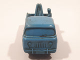 Vintage Tomte Laerdal Nr. 17 Jeep Control Breakdown Truck Tow Truck Blue Vinyl Toy Car Vehicle Made in Sweden