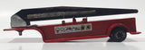 Vintage 1970s Tonka Fire Ladder Trailer Red 8" Long Pressed Steel Die Cast Toy Car Vehicle