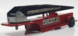 Vintage 1970s Tonka Fire Ladder Trailer Red 8" Long Pressed Steel Die Cast Toy Car Vehicle