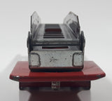 Vintage 1970s Tonka Fire Ladder Trailer Red 8" Long Pressed Steel Die Cast Toy Car Vehicle