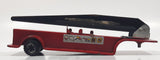 Vintage 1970s Tonka Fire Ladder Trailer Red 8" Long Pressed Steel Die Cast Toy Car Vehicle