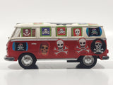 Kinsmart KT5060 1962 Volkswagen Classical Bus Red and White 1/32 Scale Die Cast Toy Car Vehicle Missing Rear Door