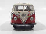 Kinsmart KT5060 1962 Volkswagen Classical Bus Red and White 1/32 Scale Die Cast Toy Car Vehicle Missing Rear Door