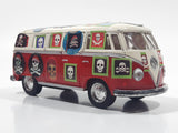 Kinsmart KT5060 1962 Volkswagen Classical Bus Red and White 1/32 Scale Die Cast Toy Car Vehicle Missing Rear Door