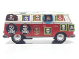 Kinsmart KT5060 1962 Volkswagen Classical Bus Red and White 1/32 Scale Die Cast Toy Car Vehicle Missing Rear Door