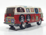 Kinsmart KT5060 1962 Volkswagen Classical Bus Red and White 1/32 Scale Die Cast Toy Car Vehicle Missing Rear Door
