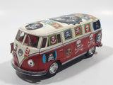 Kinsmart KT5060 1962 Volkswagen Classical Bus Red and White 1/32 Scale Die Cast Toy Car Vehicle Missing Rear Door