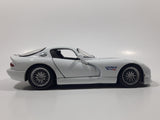 Maisto Dodge Viper GT2 White with Blue Stripes 1/24 Scale Die Cast Toy Car Vehicle Missing Spoiler