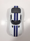 Maisto Dodge Viper GT2 White with Blue Stripes 1/24 Scale Die Cast Toy Car Vehicle Missing Spoiler
