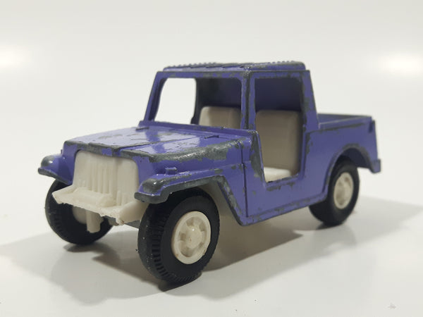 Vintage 1969 TootsieToy Jeep Purple Pressed Steel and Plastic Toy Car Vehicle