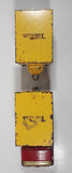 Vintage 1970s Tonka Semi Truck Box Dumper and Box Trailer Red and Yellow Pressed Steel Toy Car Vehicle