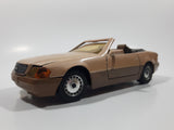 Vintage Majorette Mercedes 500 SL Convertible Brown Toy Car Vehicle with Opening Doors and Hood