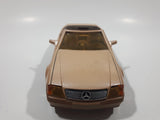 Vintage Majorette Mercedes 500 SL Convertible Brown Toy Car Vehicle with Opening Doors and Hood