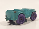 Vintage 1968 TootsieToy Jeep Teal Green and Purple Die Cast Toy Car Vehicle