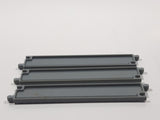 Set of 3 Galoob Micro Machines Train Track Straight Section 4 3/8" Long