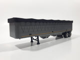 ERTL Farm Truck Covered Grain Trailer Grey and Black Die Cast Toy Car Vehicle with Opening Rear Doors and Removable Top